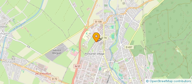 localisation de l'entreprise MADAME MAEVA GRENON  PONTARLIER