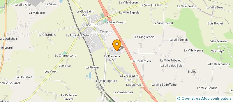 localisation de l'entreprise MADAME MAEVA GUENE  QUEDILLAC