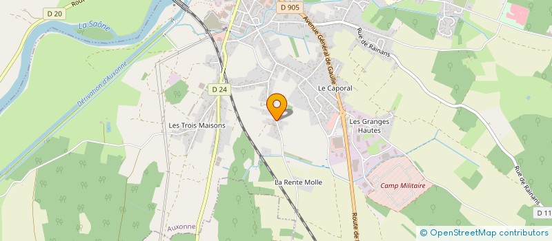 localisation de l'entreprise MADAME MAEVA GUERIN à AUXONNE