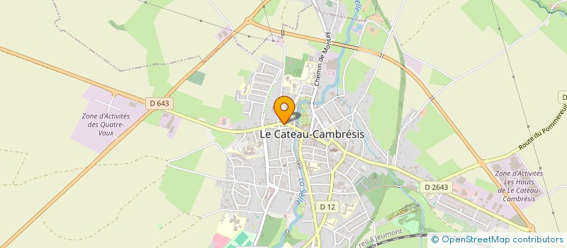 localisation de l'entreprise MADAME MAEVA HECQUET  LE CATEAU-CAMBRESIS