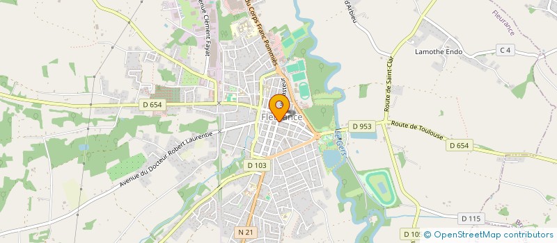 localisation de l'entreprise MADAME MAEVA HIVERT  FLEURANCE