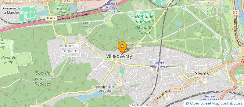 localisation de l'entreprise MADAME MAEVA HOSHART  VILLE-D'AVRAY