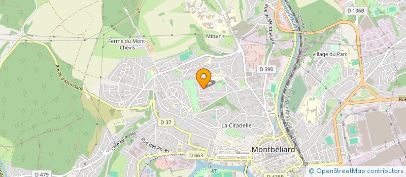 localisation de l'entreprise MADAME MAEVA JACQUIER  MONTBELIARD