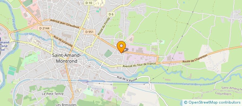 localisation de l'entreprise MADAME MAEVA JACQUIN  SAINT-AMAND-MONTROND