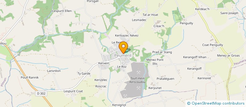 localisation de l'entreprise MADAME MAEVA JAOUEN  PEUMERIT