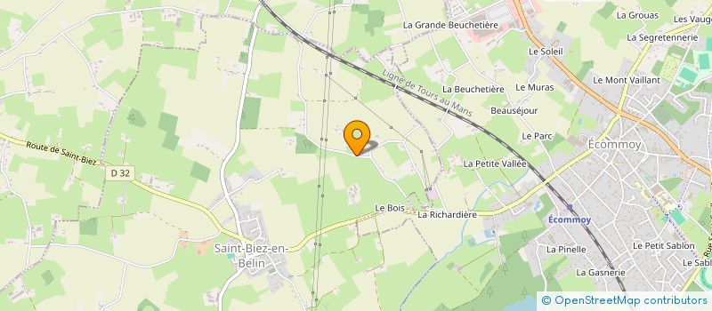 localisation de l'entreprise MADAME MAEVA LAIGNEAU  SAINT-BIEZ-EN-BELIN