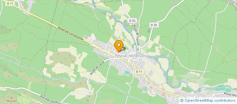 localisation de l'entreprise MADAME MAEVA LANNEE  PEYRIAC-MINERVOIS