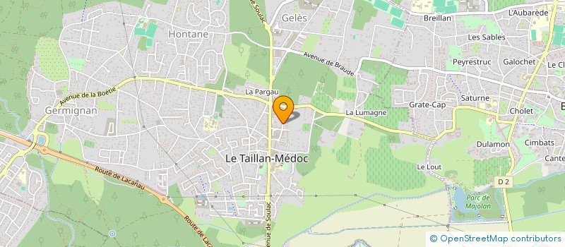 localisation de l'entreprise MADAME MAEVA LAPOULE  LE TAILLAN-MEDOC