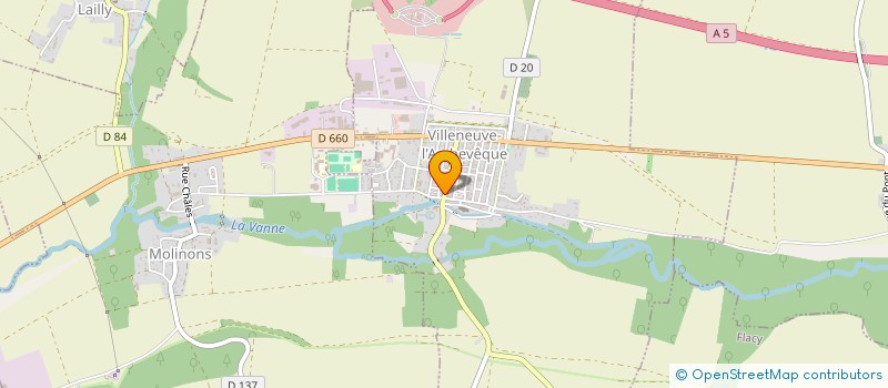 localisation de l'entreprise MADAME MAEVA LAURENT  VILLENEUVE-L'ARCHEVEQUE