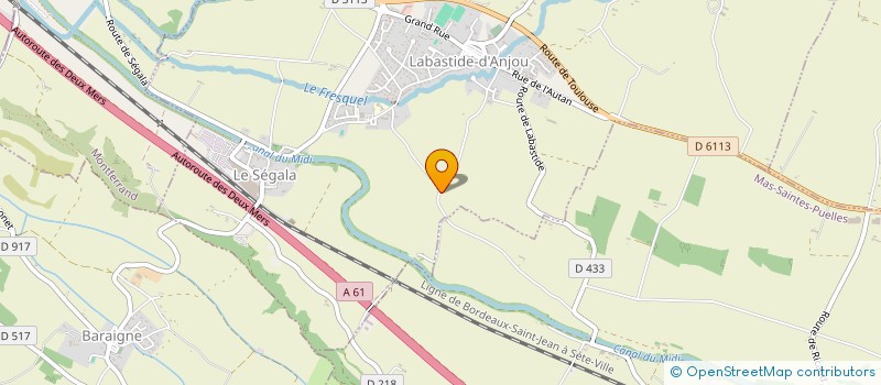 localisation de l'entreprise MADAME MAEVA LAVOIX  LABASTIDE-D'ANJOU