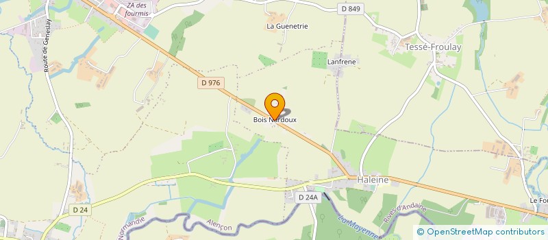 localisation de l'entreprise MADAME MAEVA LE GUENNEC à RIVES D'ANDAINE