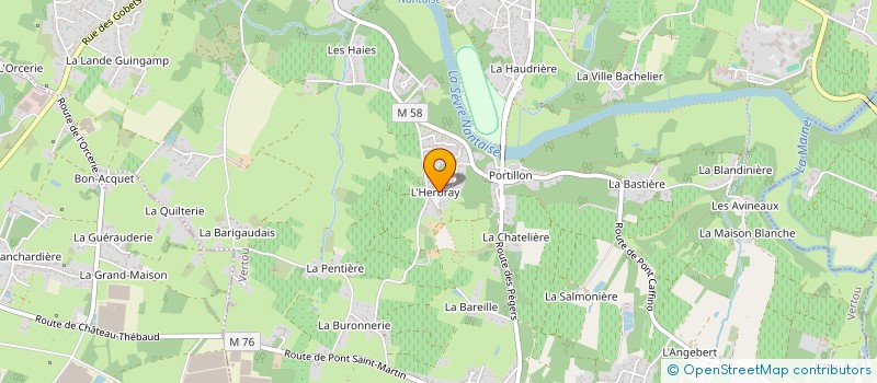 localisation de l'entreprise MADAME MAEVA LEBATARD  VERTOU