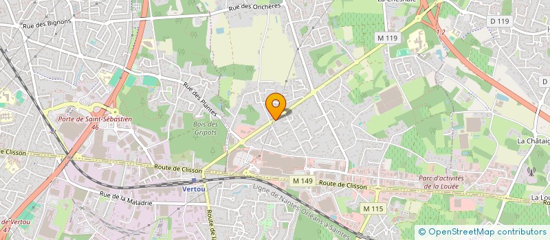 localisation de l'entreprise MADAME MAEVA LEBRETON  BASSE-GOULAINE