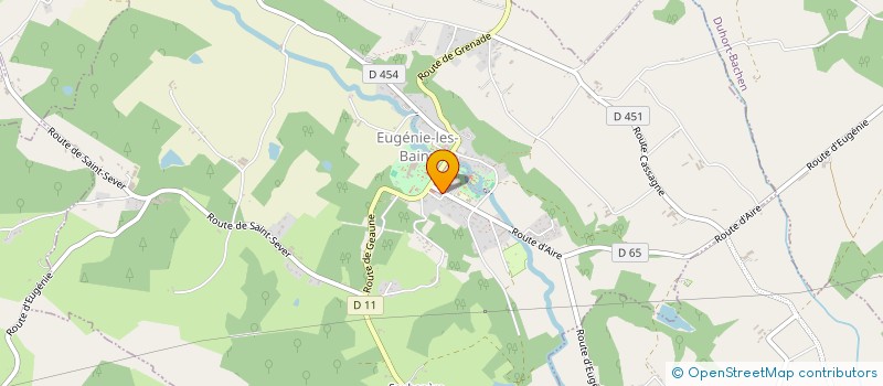 localisation de l'entreprise MADAME MAEVA LEMBEZAT  EUGENIE-LES-BAINS