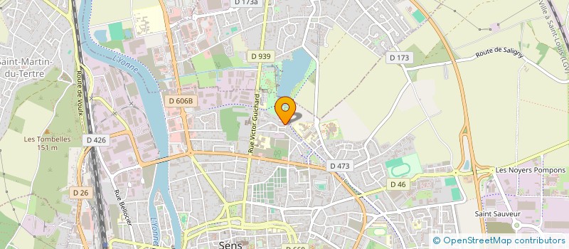 localisation de l'entreprise MADAME MAEVA LEROY  SENS