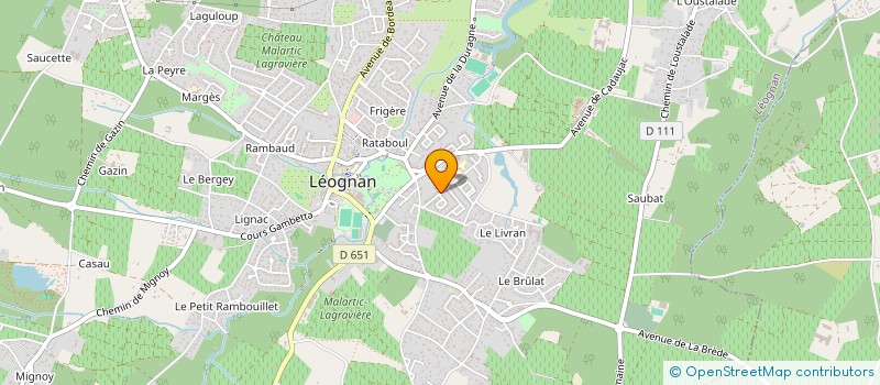 localisation de l'entreprise MADAME MAEVA LOUE à LEOGNAN