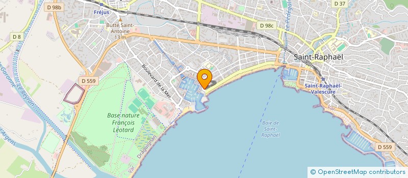 localisation de l'entreprise MADAME MAEVA MACE à FREJUS