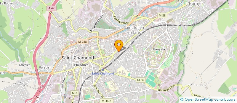 localisation de l'entreprise MADAME MAEVA MAGAND  SAINT-CHAMOND