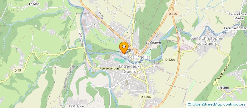 localisation de l'entreprise MADAME MAEVA MAHDI  LES ECHELLES