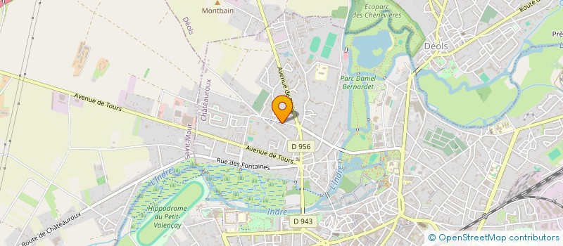 localisation de l'entreprise MADAME MAEVA MAINGAUD à CHATEAUROUX