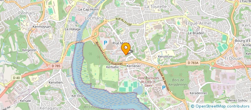 localisation de l'entreprise MADAME MAEVA MANANGOU à QUIMPER