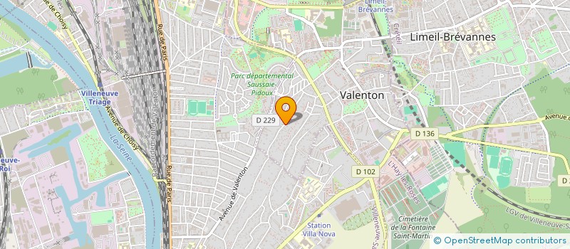 localisation de l'entreprise MADAME MAEVA MARCHAND-LACOUR  VALENTON