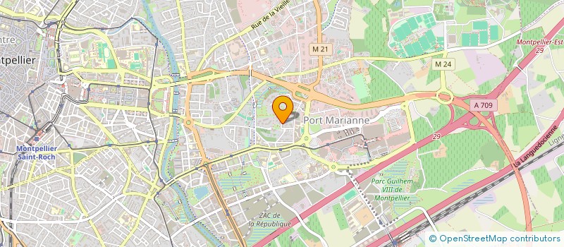 localisation de l'entreprise MADAME MAEVA MARCHAT à MONTPELLIER
