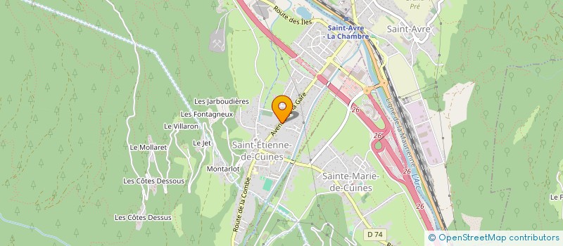 localisation de l'entreprise MADAME MAEVA MARTIN-FARDON  SAINT-ETIENNE-DE-CUINES