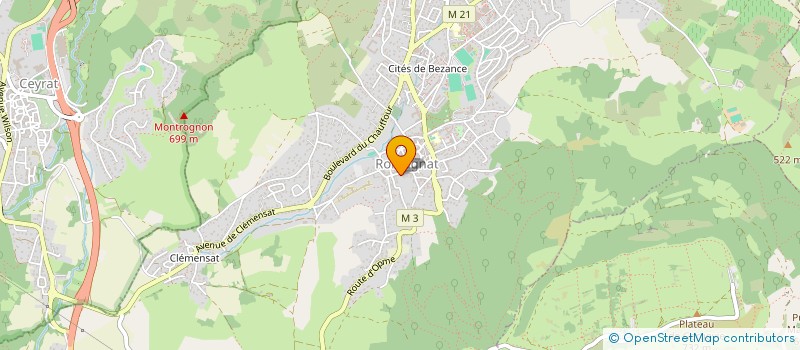 localisation de l'entreprise MADAME MAEVA MAUSSANG  ROMAGNAT