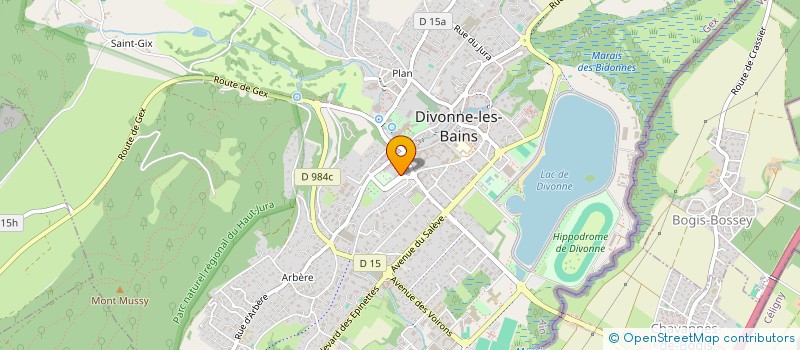 localisation de l'entreprise MADAME MAEVA MECKER à DIVONNE-LES-BAINS