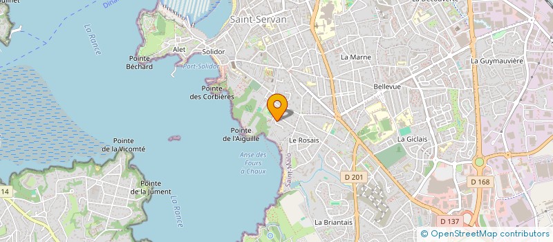 localisation de l'entreprise MADAME MAEVA MENARD  SAINT-MALO