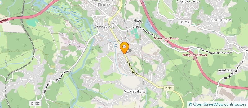 localisation de l'entreprise MADAME MAEVA MENDENI  SAINT-PIERRE-D'IRUBE