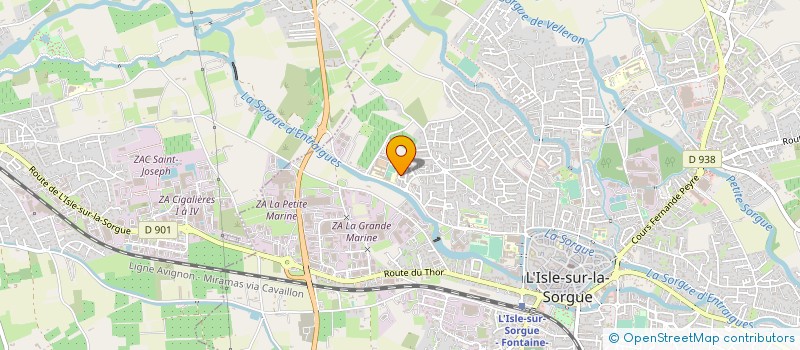 localisation de l'entreprise MADAME MAEVA MERIAUX  L'ISLE-SUR-LA-SORGUE