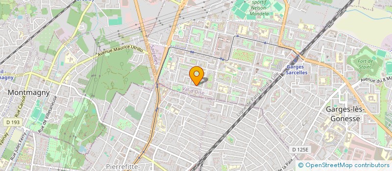 localisation de l'entreprise MADAME MAEVA MIREDIN  SARCELLES