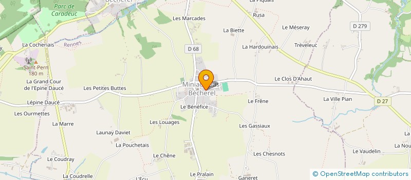 localisation de l'entreprise MADAME MAEVA MONNIER à MINIAC-SOUS-BECHEREL