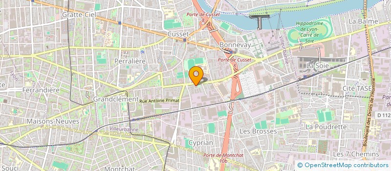 localisation de l'entreprise MADAME MAEVA MONVOISIN  VILLEURBANNE