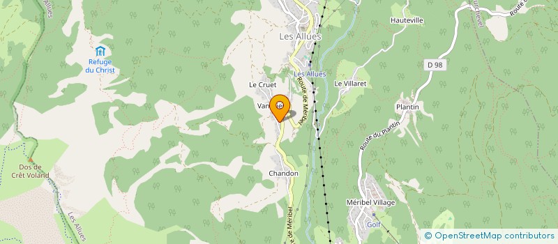 localisation de l'entreprise MADAME MAEVA MOREL-JEAN  LES ALLUES