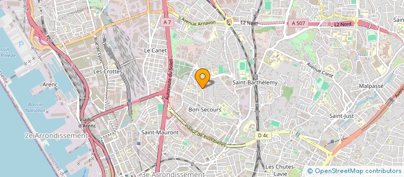 localisation de l'entreprise MADAME MAEVA OREGGIA  MARSEILLE