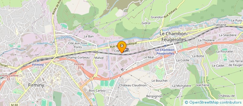 localisation de l'entreprise MADAME MAEVA OTMANI  LE CHAMBON-FEUGEROLLES