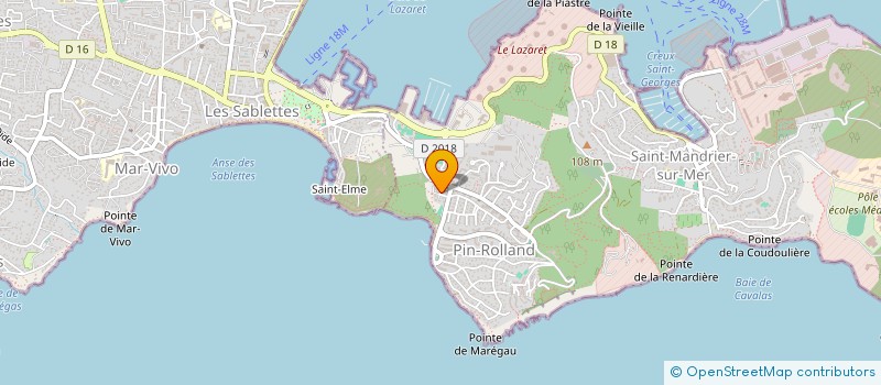 localisation de l'entreprise MADAME MAEVA OUK  SAINT-MANDRIER-SUR-MER