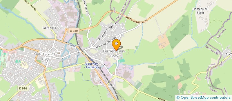 localisation de l'entreprise MADAME MAEVA PANNETIER  FERRIERES-EN-BRAY