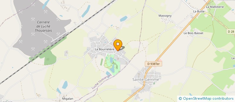 localisation de l'entreprise MADAME MAEVA PAUL  LUCHE-THOUARSAIS