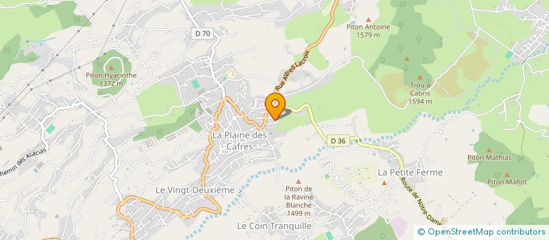 localisation de l'entreprise MADAME MAEVA PAYET  LE TAMPON