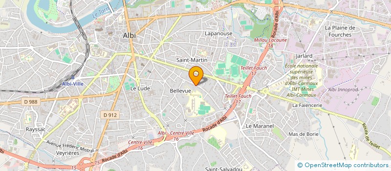 localisation de l'entreprise MADAME MAEVA PETIT à ALBI