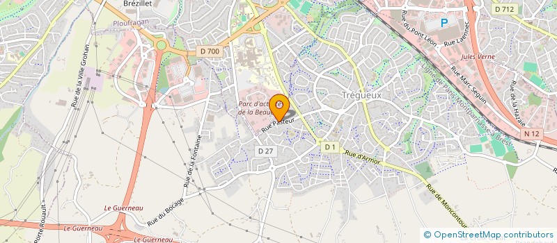 localisation de l'entreprise MADAME MAEVA PICAULT  TREGUEUX