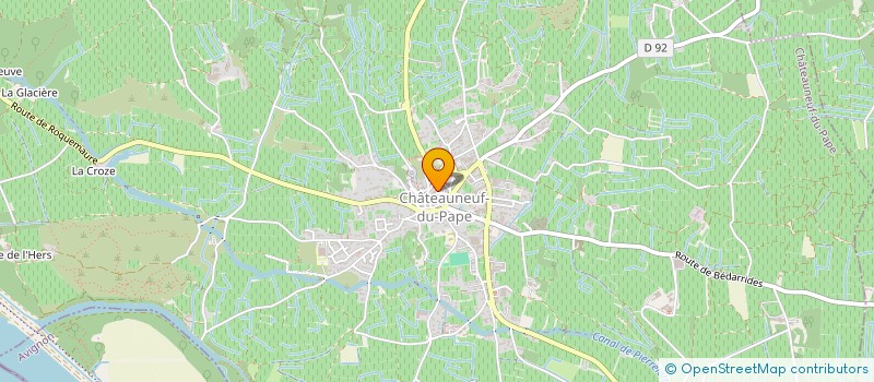localisation de l'entreprise MADAME MAEVA PINET à CHATEAUNEUF-DU-PAPE