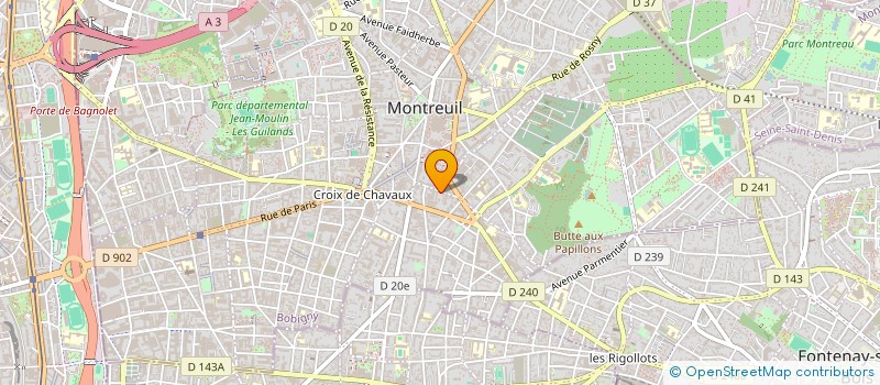 localisation de l'entreprise MADAME MAEVA PIQUE à MONTREUIL