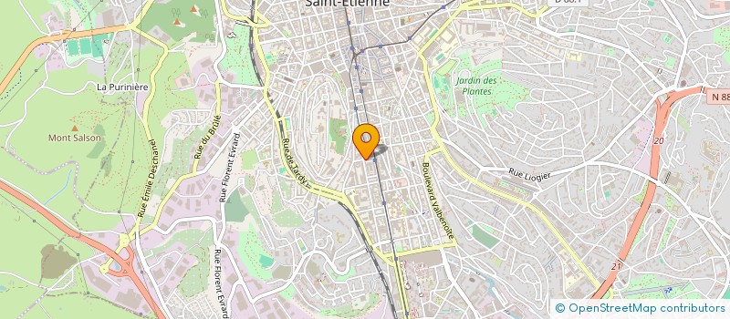 localisation de l'entreprise MADAME MAEVA POUSSIN à SAINT-ETIENNE