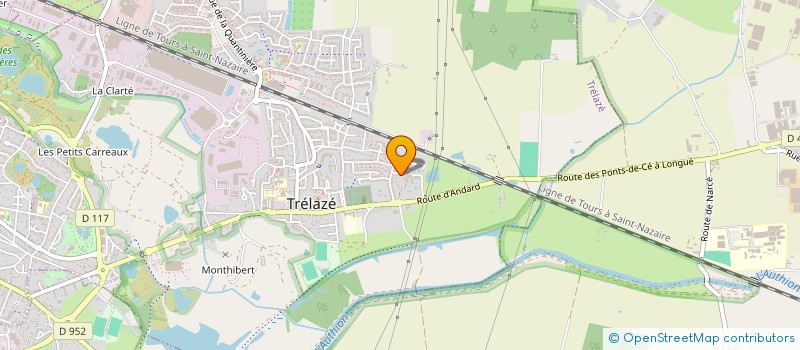 localisation de l'entreprise MADAME MAEVA QUEMENER  TRELAZE