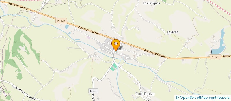 localisation de l'entreprise MADAME MAEVA RACINE  CUQ-TOULZA